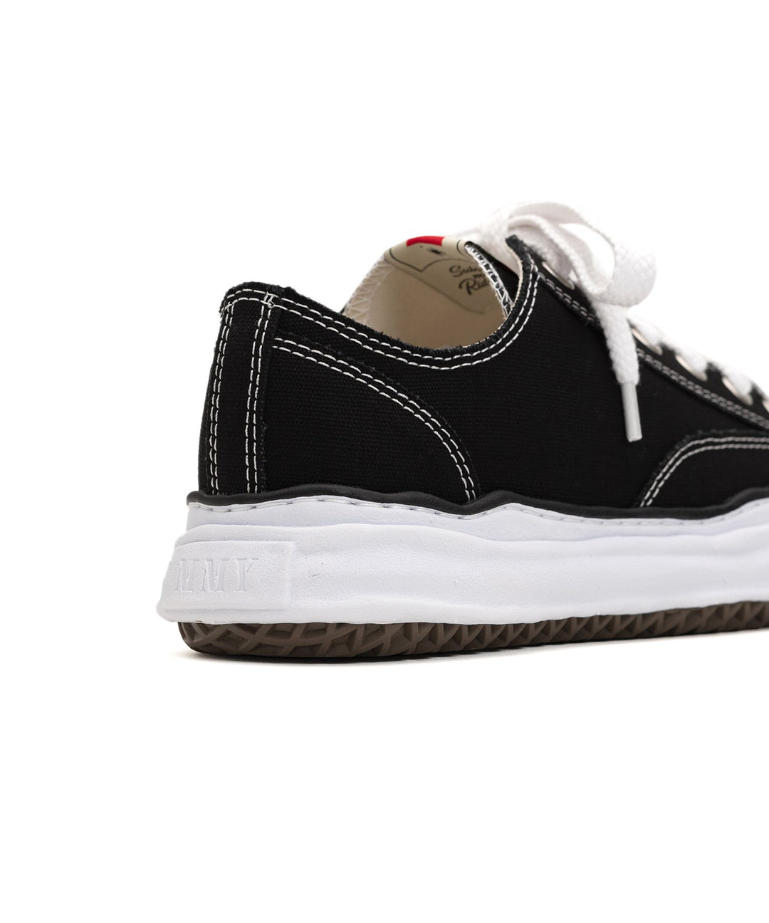Maison MIHARA YASUHIRO PETERSON og sole canvas low black