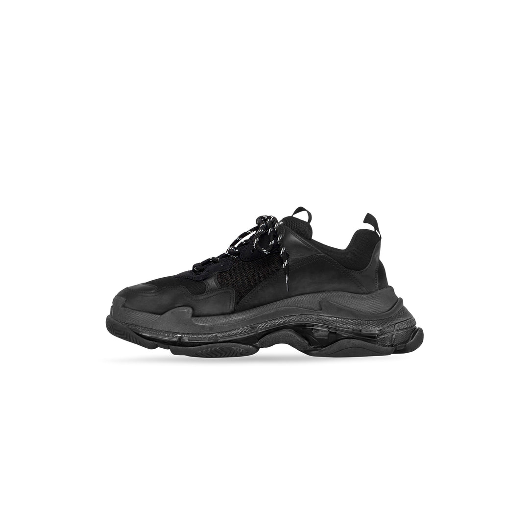 BALENCIAGA TRIPLE S CLEAR SOLE 'BLACK'